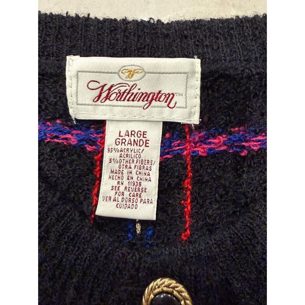 Vintage Worthington Soccer Mom Classic Preppy Old Money Academia 90s Y2K Sweater - Picture 4 of 8